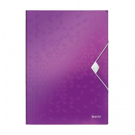 3 Flap Folder Leitz WOW PP A4 Purple