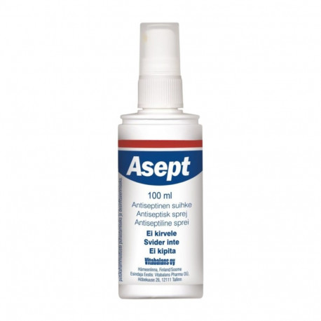 Haavapuhastusvedelik desinfitseeriv antiseptiline  ASEPT 100ml