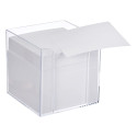 Notebook cube 90x90mm white in a plastic cup without glue, 800 sheets