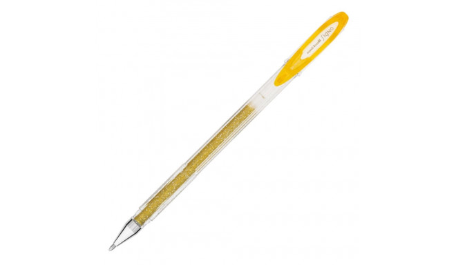 Gel pen with cap UNI-BALL UM-120SP 1.0mm golden