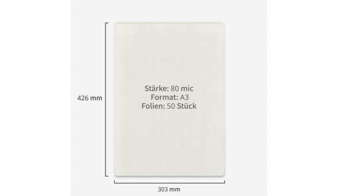 Lamineerimiskile A3 100mic 100 lehte FOROFIS