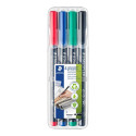 OHP kilemarker STAEDTLER  Lumicolour 318F, 0,6mm, 4 tk.