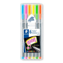 Tindipliiatsid Staedtler Triplus Fineliner, neoon, 6tk