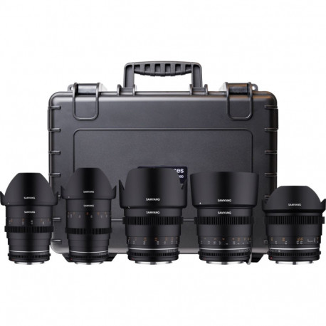 Samyang 5 KIT 14/24/35/50/85 VDSLR MK2 Canon RF + hardcase