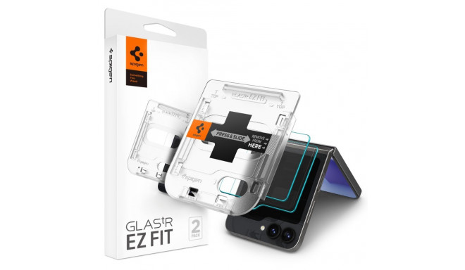 SZKŁO HARTOWANE SPIGEN GLAS.TR ”EZ FIT” 2-PACK GALAXY Z FLIP 5 / 6 / 7 FE CLEAR