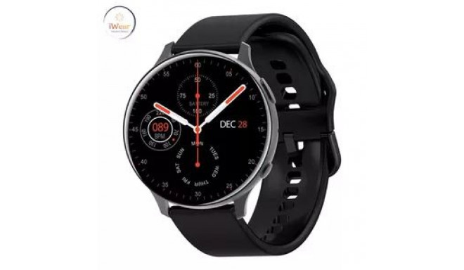 iWear Active 2 Aluminum Sport BT Call Smart Watch 1.3'' IPS Display with Heartrate / Oxygen monitor 