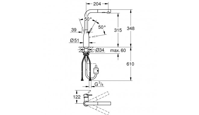 faucet Grohe 30270AL0