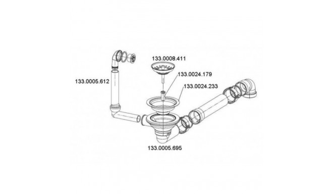 Valve for washing machine Franke SID 610 112.0006.346