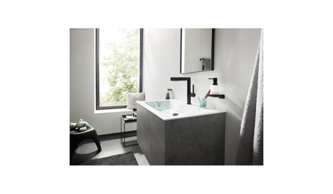 Washbasin mixer with pull-out sprayer Hansgrohe Finoris 76063670, black matt