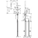 Kitchen faucet with pull-out hose Hansgrohe Talis M54 72801000