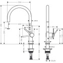 Kitchen faucet Hansgrohe Talis M54 72804670