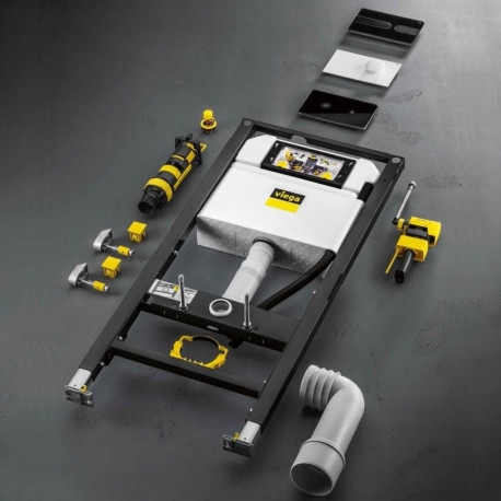 Concealed WC frame with brackets and key Viega 792862