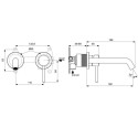 Concealed basin mixer Ideal Standard Ceraline, A6938XG