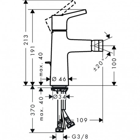 bidetisegisti Hansgrohe Talis S 72200000