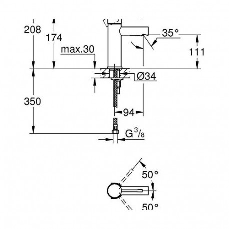 Grohe Essence 34294001 valamu segisti