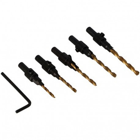 Kroņurbja centra urbju komplekts 3-8mm (5gab.)