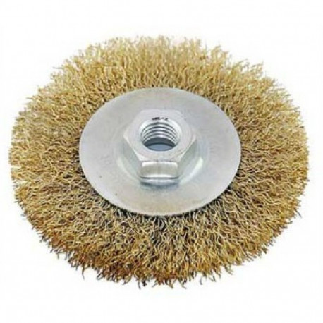 Birste slīpmašīnai diskveida M14 misiņa sari 120mm, EGA