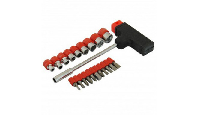 T-käepide kruvikeeraja otsikutega 1/4 "(20tk.)