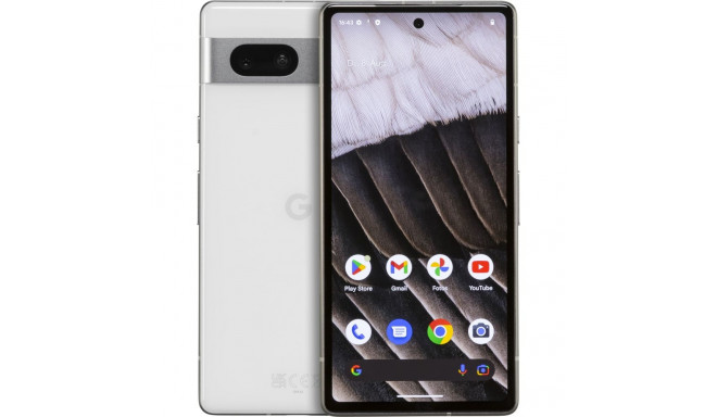 Google Pixel 7a 5G -puhelin, 128/8 Gt, valkoinen