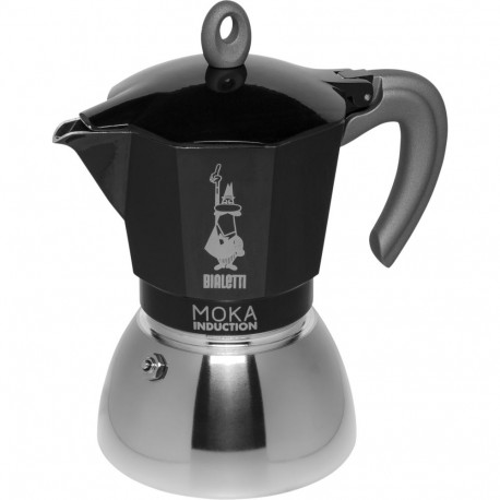 Bialetti Moka Induction must 6-tassiline mokakann