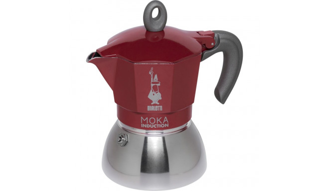 Bialetti Moka Induction Red espressokann, 4 tassi
