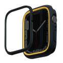 Uniq Moduo case for Apple Watch 4/5/6/7/8/9/SE/SE2 44/45mm - black and mustard