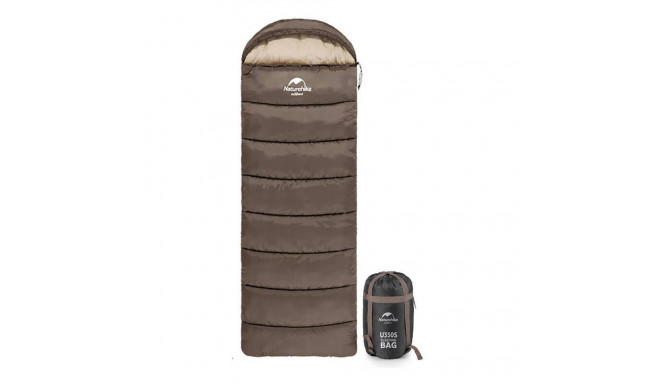 Naturehike ENVELOPE STYLE sleeping bag with hood U150 (gray)