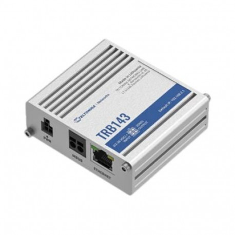 Teltonika | LTE Cat 4 M-Bus | TRB143 | 10/100/1000 Mbit/s | Ethernet LAN (RJ-45) ports 1 | Mesh Supp