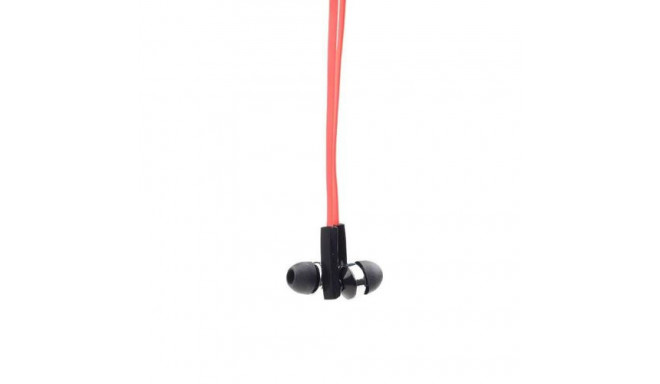 Gembird Porto Headphones Wired In-ear Calls/Music Black, Red