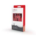 Gembird Porto Headphones Wired In-ear Calls/Music Black, Red