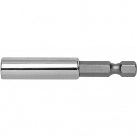 Hogert HT1S439 screwdriver bit holder, 60mm, 1/4", magnetic, hex profile, aluminium handle