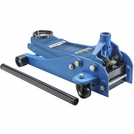 Hogert HT8G006 hydraulic trolley jack, 2.5t, 85-455mm, 4 wheels, 2 swivel, TÜV certified