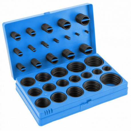 Hogert HT8G507 O-Ring Assortment, 419pcs, NBR, 3-50mm, -50°C-125°C, oil and gas resistant, plastic c