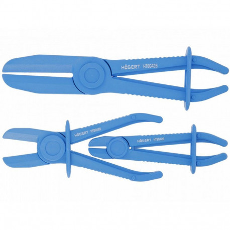 Hogert Flexible Line Clamp HT8G426, 6.3-57mm, 3pcs, hardened nylon, non-conductive
