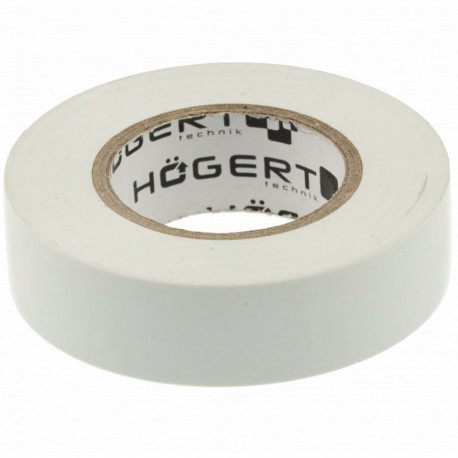 Hogert HT1P285 isolatsioonilint, 0.13mm x 19mm x 20m, valge, 125%, -20°C kuni +60°C, veekindel, isek