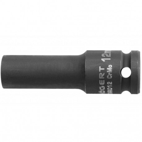 Hogert HT4R016 impact socket, 1/2", 16mm, 78mm, CrMo, DIN 3121, hex profile
