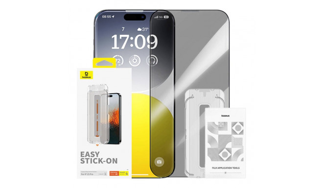 Baseus Privacy Protection Tempered Glass Baseus Sapphire iPhone 15 Pro