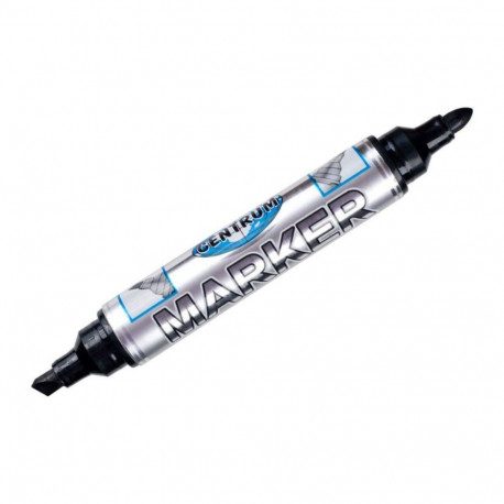 Permanentne marker CENTRUM kahe otsaga 1-5mm/3.0mm must