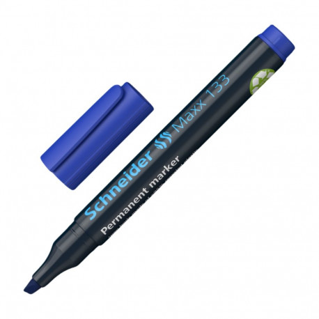 Permanentne marker SCHNEIDER 133 lõigatud otsaga 1-4mm sinine