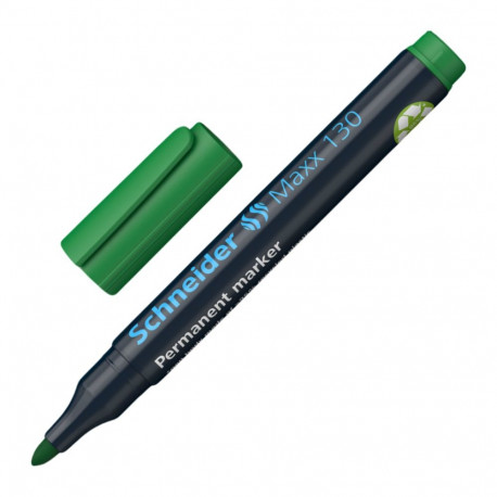 Permanentne marker SCHNEIDER 130 koonilise otsaga 1-3mm roheline