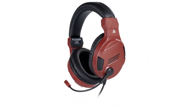 Nacon Bigben Gaming Headphones With Microphone PS4 V3 Red Ps4ofheadsetv3red