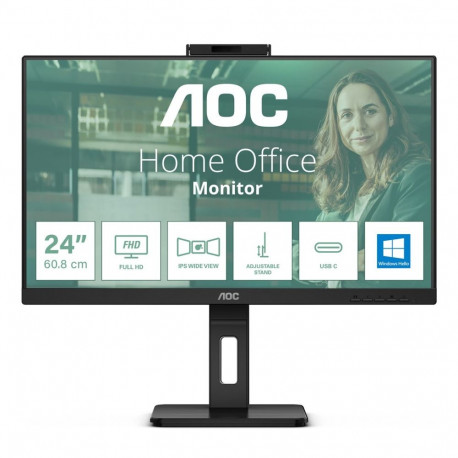 AOC arvutimonitor 24P3CW 60.5cm (23.8") 1920 x 1080 pixels täis-HD LED, must