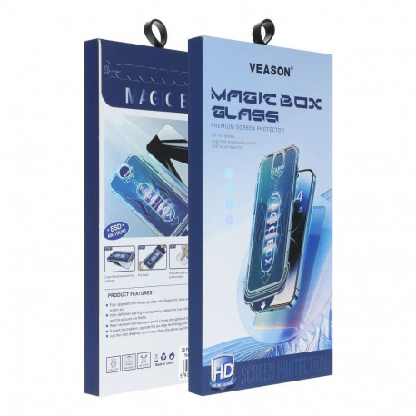 6D Veason Pro Easy-Install Glass + Applicator - for Iphone 12 Pro Max black