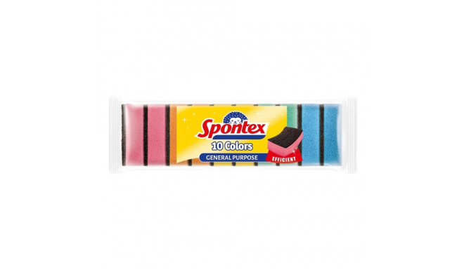 SPONGES SPONTEX10 COLORS 10PCS