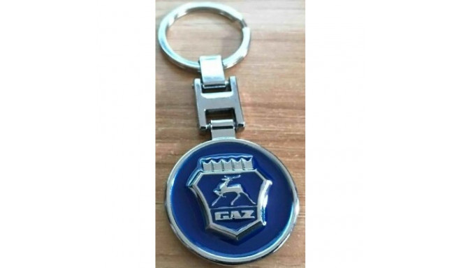 Keyring GAZ with logo metal.