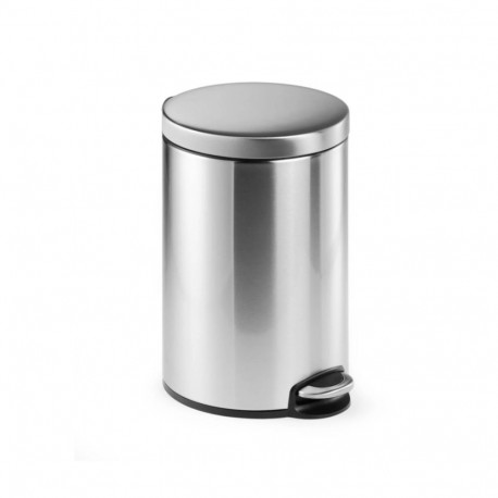 Trash can 5L with pedal DURABLE matt stainless