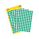 Adhesive label AVERY Zweckform Q8mm green 416 pcs (3012)