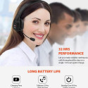 Audiocore 74452 Bluetooth Headset Headphone Noise Reuction Microphone Call CenterGoogle Siri Office 