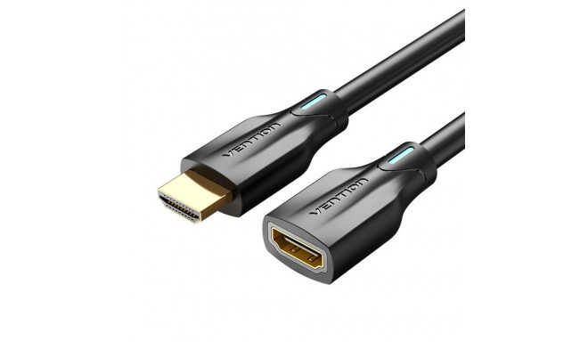 Kabel Przedłużający HDMI 2.1 Vention AHBBF, 1m, 8K 60Hz/ 4K 120Hz Czarny