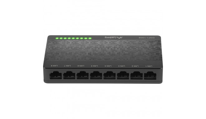 Lanberg switch 8x 100Gb/s unmanaged 5V